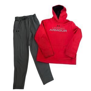Under Armour Youth Boys Athletic Pants Tapered and Hoodie Size Large